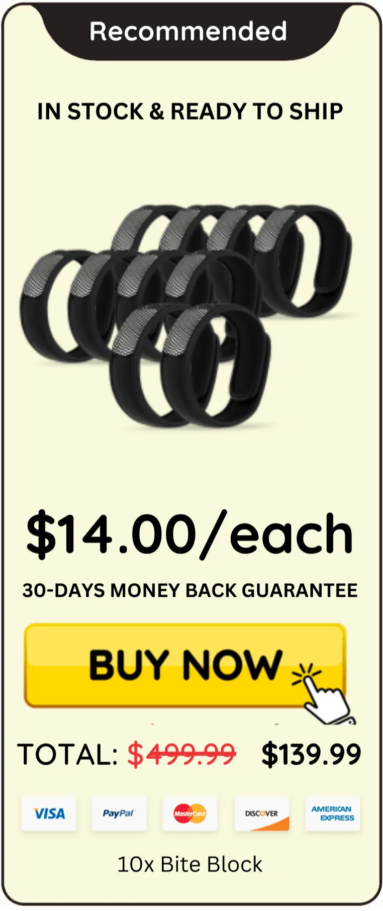 Bite Block offer package price